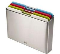 JOSEPH JOSEPH Folio Set de 4 planches à découper avec étui en acier Acier G