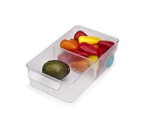 Joseph Joseph FridgeStore - Organisateur de tiroirs de rangement pour réfrigérateur avec poignée et roues pour un accès facile, convient aux réfrigérateurs standard, Large