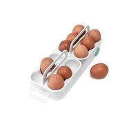 Joseph Joseph FridgeStore Rangement à œufs pour Réfrigérateur, 12 œufs, avec poignée et roulettes
