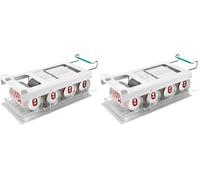 Joseph Joseph FridgeStore Rangement Canette Pliable sous étagère Frigo, Gain de Place, pour étagères 26-38 cm (Lot de 2)