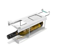 Joseph Joseph FridgeStore Support Bouteilles de Vin Pliable sous étagère Frigo, Gain de Place, pour étagères 26-38 cm