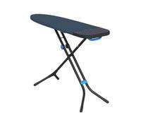 Joseph Joseph Glide Plus-Table à Repasser pour Fer à Vapeur avec pieds réglables compacts et support intégré résistant à la chaleur, Facile à Ranger, Housse en coton avancée, Noir/Blue