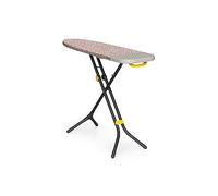 Joseph Joseph Glide Table à Repasser 130 x 38 cm avec Pieds Compacts Réglables et Repose-Fer à Vapeur Intégré Résistant à la Chaleur, Housse en Coton Imprimé, Fleur de Pêcher