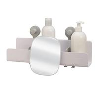 Joseph Joseph Grande étagère de douche avec miroir amovible EasyStore-Blanc, Taille unique Grand