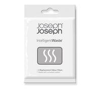 Joseph Joseph – Filtres anti-odeurs Intelligent Waste – Charbon actif 9,4×6,8 cm – Lot de 2