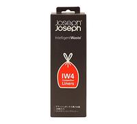 Joseph Joseph IW4 Sacs poubelles avec cordon de serrage - 50 litres, paquet de 20 - Transparent, Clair