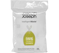 Joseph Joseph IW6 sac poubelle 30 litres transparent pour Totem Max & Totem Pop 60L (paquet de 20)