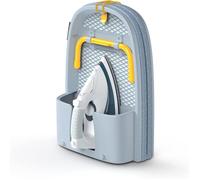 Joseph Joseph Planche à repasser Pocket Pliante 90 x 33 cm Housse en coton 100% Porte-fer Gris/Jaune