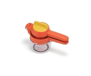 Joseph Joseph JuiceMax Plus Presse-Agrumes Manuel, Double Action avec Verre Doseur, pour Citrons et Oranges