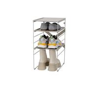 Joseph Joseph Level Rangement à Chaussures 4 Paires, Étagere Empilable et Réglables, 4 Niveaux, Cadre en Acier