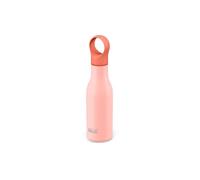 Joseph Joseph Loop- Bouteille d'eau en acier inoxydable isolée sous vide, gourde pour le travail, la gym, les voyages - 500ml, Coral, Corail