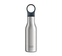 Joseph Joseph Loop- Stainless-steel Vacuum Insulated Water Bottle, Flask for Work, Gym, Travel- 500ml, Stainless Steel