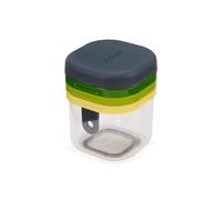 Joseph Joseph Multi-Prep Mini, Multi Hachoir Manuel, Coupe-Légumes Compact avec Couvercle, 3 Lames en Acier Inoxydable