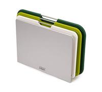 Joseph Joseph Nest Boards Ensemble de 3 planches à découper avec support de rangement (taille normale) - Vert