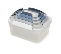 Joseph Joseph Nest Lock, 5 pièces boîte en plastique pour stockage alimentaire et rangement et organisation de cuisine, avec couvercle, antifuite, hermétique, peu encombrant, sans BPA- Bleu