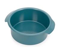 Joseph Joseph Nest Moule à Gâteau Antiadhésif Ronds, 20 cm, Acier au Carbone, Poignées Faciles à Tirer, Empilables, Garantie 10 Ans, Bleu