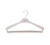 Joseph Joseph Orderly Cintres pour Costumes et Manteaux, Lot de 2, Pince Antidérapante pour Pantalons, Épaules Larges, Crochet Rotatif Robuste, Fabriqué en Plastique Recyclé, Ecru