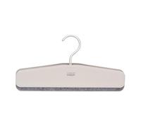 Joseph Joseph Orderly Cintres pour Pantalons, Lot de 2, Design à Clip pour Pantalons/Jupes, Poignée en Feutre Doux, Crochet Robuste, Plastique Recyclé, Ecru