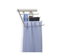 Joseph Joseph Orderly Porte Ceinture, Cravates et Foulards, Organisateur piur Garde-Robe, Rangement Suspendu avec 4 Cintres et 2 Crochets, Ecru