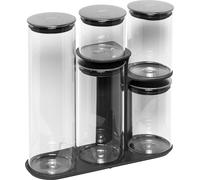 Joseph Joseph Podium™ 100 - boîte de rangement 5 pièces avec support avec couvercle en acier inoxydable