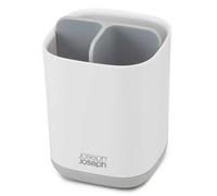 Joseph Joseph – Porte-brosse EasyStore – Compatible brosses électriques & manuelles – Moyen blanc/gris