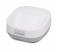 Joseph Joseph - Porte-Savon de Salle de Bain Compact et Peu encombrant, Base antidérapante, Blanc/Gris