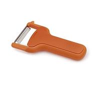 Joseph Joseph SafeStore Stainless Steel Julienne Peeler with Blade Guard, potato eye remover- Orange, Multicolore, 3 x 900 ml