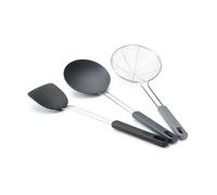 Joseph Joseph – Ensemble d'ustensiles pour wok Nest Fusion – 3 pièces inox et silicone, sans BPA