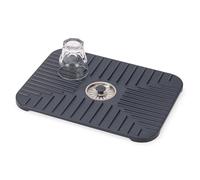 Joseph Joseph Tapis évier SinkShield, bouchon drainant amovible, antidérapant, Grand Gris