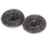 Joseph Joseph SinkTech Éponge en Acier Inoxydable pour Vaisselle - Lot de 2, Surface Abrasif pour Taches Tenaces