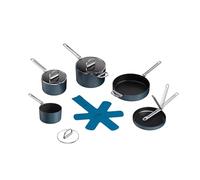 Joseph Joseph Space Batterie de cuisine antiadhésive 5 pièces avec poignées pliables et couvercle support de rangement