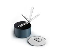 Joseph Joseph Space Casserole 19cm avec Couvercle, Poignée Pliable, Gain de Place, Induction & Four, Revêtement Céramique