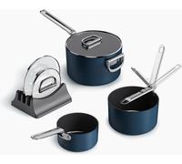 Joseph Joseph Space, set de cuisson, bleu, aluminium, céramique, inox, acier inoxydable