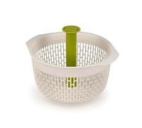 Joseph Joseph Spindola, 2 en 1 Essoreuse à Salade et Passoire pour Pâtes, Séchoir à Salade pour Laver Et Sécher, Blanc/Vert