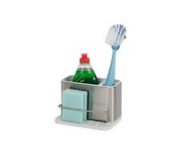 Joseph Joseph Surface Rangement Organiseur pour Évier, Porte Éponge, Support pour Brosse et Liquide Vaisselle, Acier Inoxydable