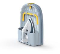 Joseph Joseph Planche à repasser Pocket Pliante 90 x 33 cm Housse en coton 100% Porte-fer Gris/Jaune