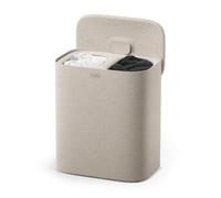Joseph Joseph Tota 2 Twin Panier à Linge 90L à 2 Compartiments Beige