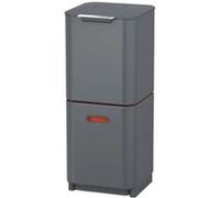 JOSEPH JOSEPH Totem Compact Poubelle 40 litres Graphite Gris G
