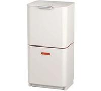 Joseph Joseph Totem Max - Poubelle de cuisine pour le tri et le recyclage des déchets, avec bac à compost intégré et filtre à charbon actif remplaçable, capacité de 60 litres, pierre
