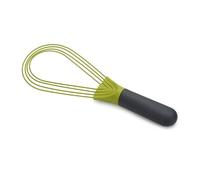 Joseph Joseph Twist Whisk- 2 en 1 - fouet plat et fouet ballon - Convient aux ustensiles de cuisine antiadhésifs, Silicone, Gris / Vert
