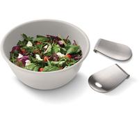 Joseph Joseph Uno saladier avec couverts à salade en acier inoxydable couleur pierre