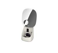 Joseph Joseph Viva Miroir de Maquillage avec Rangement pour Cosmétiques, avec Miroir Grossissant 1x/3x, Beige