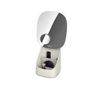 Joseph Joseph Viva Miroir de Maquillage avec Rangement pour Cosmétiques, avec Miroir Grossissant 1x/3x, Beige