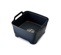 Joseph Joseph - Wash&Drain - Bac à vaisselle, Bassine Plastique Evier avec poignées et bouchon de vidange, 9 litres - Gris, 31.5x31x20 cm