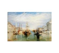 Joseph Mallord William Turner Impression murale Poster Venise du porche de Madonna Della Salute Art Peinture sur toile Décoration murale Photo Décoration d'intérieur moderne sans cadre 40,6 x 61 cm