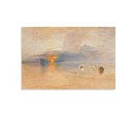 Joseph Mallord William Turner World Masterpieces Affiche d'œuvres d'art sur toile à marée basse 40 x 60 cm