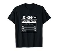 Joseph Nutrition Facts Parodie Amusant Dire T-Shirt