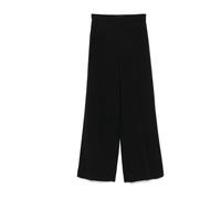 Joseph - Pantalon Noir Taille Haute Large Texturé - Femme - Pantalons - Noir - Taille: 42 FR
