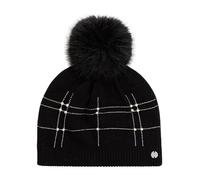 Joseph Ribkoff - Bonnet Pompon Perlé - Femme - Accessoires - Noir - Taille: ONE Size