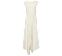 Joseph - Robe midi en soie avec dos décolleté - Femme - Robes - Beige - Taille: 38 FR